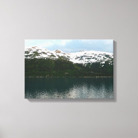 Alaskaanse kust bij schemering canvas afdruk (Voorkant)