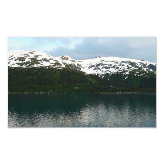 Alaskaanse kust bij schemering foto afdruk (Voorkant)