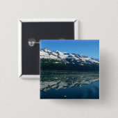 Alaskaanse Kustlijn Mooie Natuurfotografie Vierkante Button 5,1 Cm (Voorkant /achterkant)