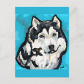 Alaskaanse Malamute Briefkaart (Voorkant)