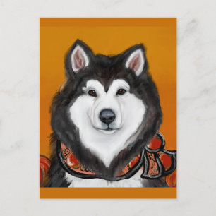Alaskaanse Malamute Briefkaart
