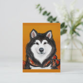 Alaskaanse Malamute Briefkaart (Staand voorkant)