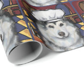 Alaskaanse Malamute Cadeaupapier (Rol Hoek)