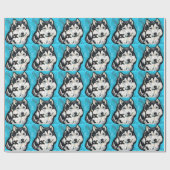 Alaskaanse Malamute Cadeaupapier (Vlak)