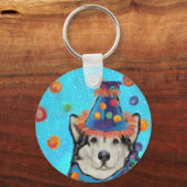 Alaskaanse Malamute Sleutelhanger (Voorkant)