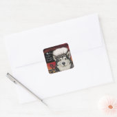 Alaskaanse Malamute Vierkante Sticker (Envelop)