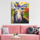 Alaskaanse Mr. Moosey Eland Canvasprint Canvas Afdruk (Insitu (Woonkamer))