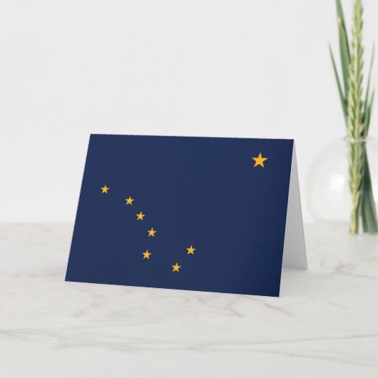 Alaskaanse vlag, Vlag van Alaska Kaart (Voorkant)