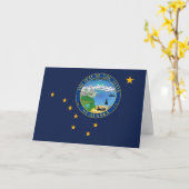 Alaskaanse Vlag & Zegel, Vlag van Alaska Kaart (Gele Bloem)
