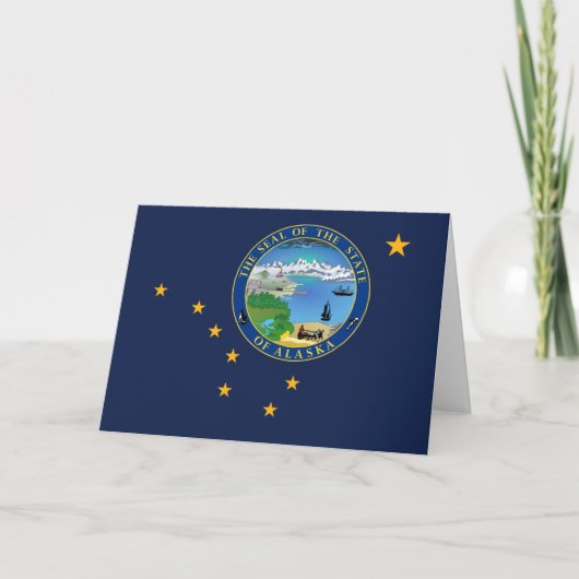 Alaskaanse Vlag & Zegel, Vlag van Alaska Kaart (Voorkant)