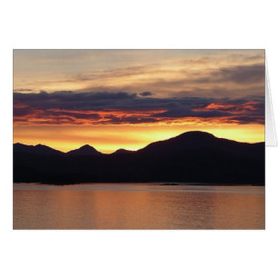 Alaskaanse Zonsondergang I Mooie Alaska-fotografie