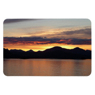 Alaskaanse Zonsondergang I Mooie Alaska-fotografie Magneet