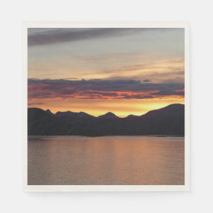 Alaskaanse Zonsondergang I Mooie Alaska-fotografie Servet
