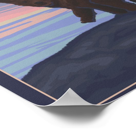 AlaskaBear en Cub Poster (Hoek)