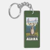 AlaskaCariou in de Wilde Vintage Revel Sleutelhanger (Voorkant Links)