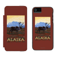 AlaskaCariou Vintage Travel Poster