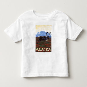 AlaskaCariou Vintage Travel Poster Kinder Shirts