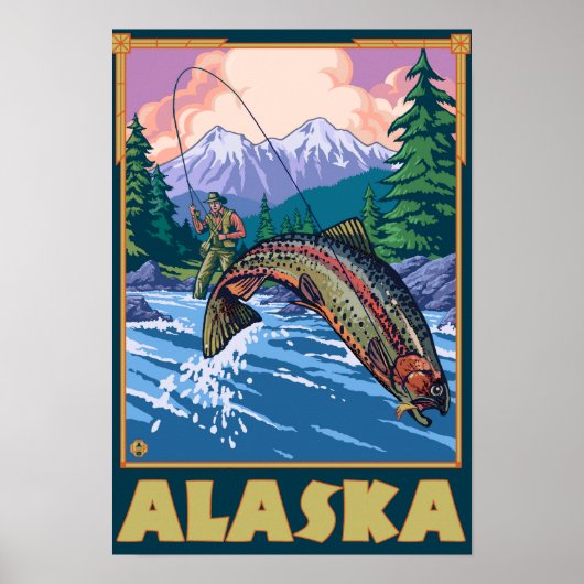 AlaskaFly Vist Scene Poster (Voorkant)