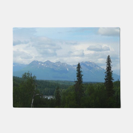 Alaskagebergte panorama fotografie deurmat (Voorkant)
