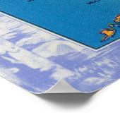 AlaskaGroetings van de kaart van Alaska Poster (Hoek)