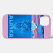 AlaskaIceberg Vintage Travel Poster Case-Mate iPhone Case (Achterkant (horizontaal))