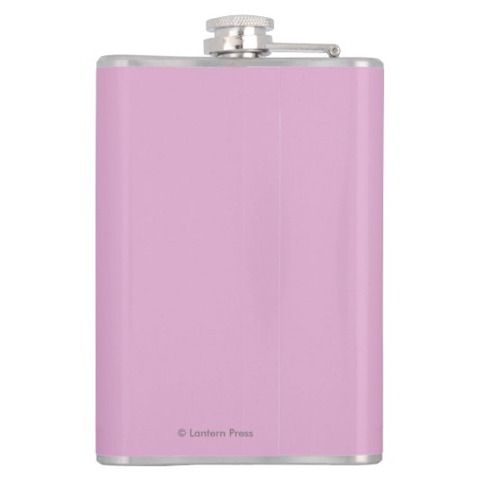 AlaskaIceberg Vintage Travel Poster Heupfles (Achterkant)