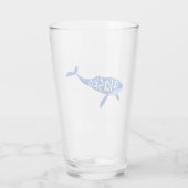 Alaskakwalvis Glas (Achterkant)