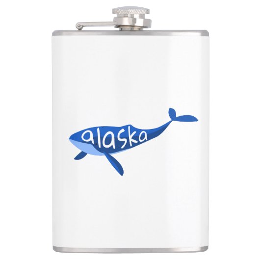 Alaskakwalvis Heupfles (Voorkant)