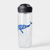 Alaskakwalvis Waterfles (Voorkant)