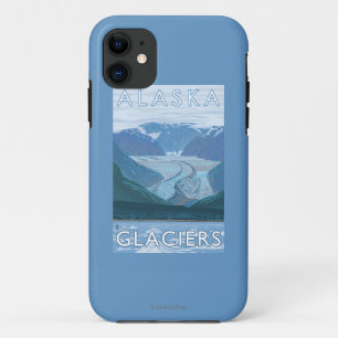 AlaskaLarge Glacier Scene Vintage Travel Case-Mate iPhone Case