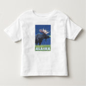 AlaskaMoonlight Moose Kinder Shirts (Voorkant)