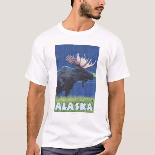 AlaskaMoonlight Moose T-shirt (Voorkant)