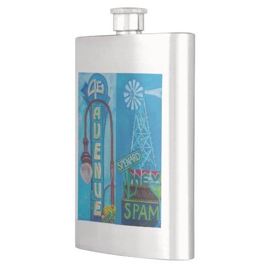 Alaskan 4th Ave. & Spenard Flask Flacon (Links)