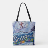 Alaskan Alyeska/Girdwood canvas canvas tas (Achterkant)
