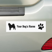 Alaskan amute ア  マ ラカ Malン Bumpersticker (Op auto)