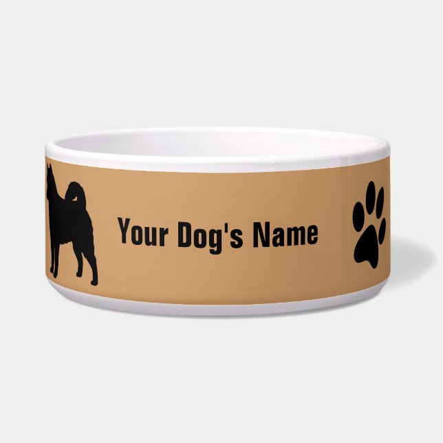 Alaskan amute ア  マ ラカ Malン Voerbakje (Voorkant)