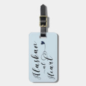 Alaskan at Heart Bagagelabel Sjabloon, Alaska (Voorkant verticaal)