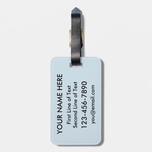 Alaskan at Heart Bagagelabel Sjabloon, Alaska (Achterkant verticaal)