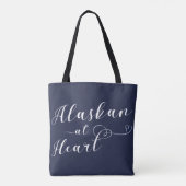 Alaskan at Heart Grocery Bag Tote Bag (Achterkant)