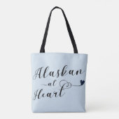 Alaskan at Heart Grocery Bag Tote Bag (Achterkant)