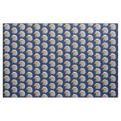 Alaskan Bald Eagle Fabric (marine) Stof (Fat Quarter)