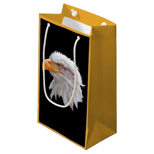Alaskan Bald Eagle Gift Bag Klein Cadeauzakje (Voorkant Gekanteld)
