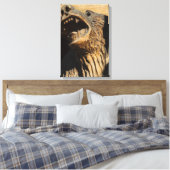 Alaskan Beer Carving - een fijne Art print (Insitu (Slaapkamer))