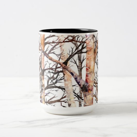 Alaskan Birch Trees 15oz Mok (Center)