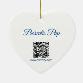 Alaskan Borealis Pup hart Keramisch Ornament_ALASK Ornament (Achterkant)