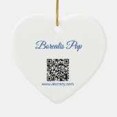 Alaskan Borealis Pup Keramisch Ornament (Achterkant)