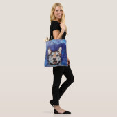 Alaskan Borealis Pup Tote Bag (Op model)