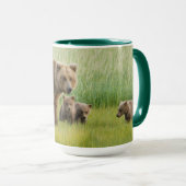 Alaskan Brown Beer met kubussen in een weide Mok (Voorkant rechts)