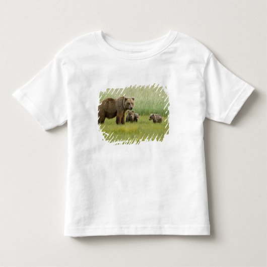 Alaskan Brown Beer Sow en drie kubussen, Ursus Kinder Shirts (Voorkant)