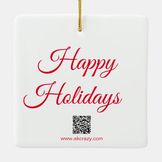 Alaskan Ceramic Ornament (Achterkant)